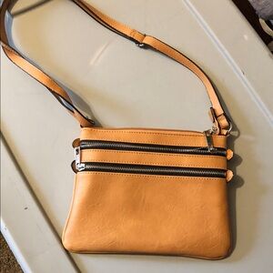 Stylish Tan Crossbody Bag